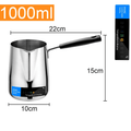 Cremeira Manual para Espuma de Leite em Aço Inox MilkPresso 400/800ml - Likecasa